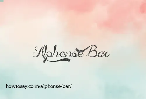 Alphonse Bar