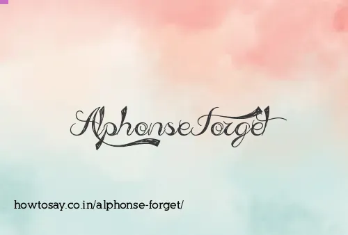 Alphonse Forget