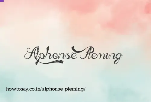 Alphonse Pleming