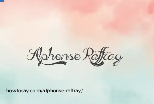 Alphonse Raffray