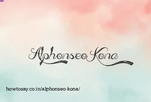 Alphonseo Kona