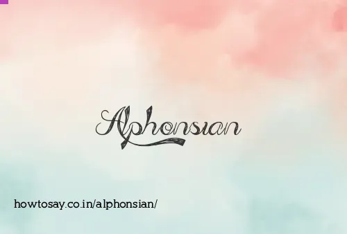Alphonsian
