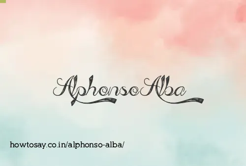 Alphonso Alba