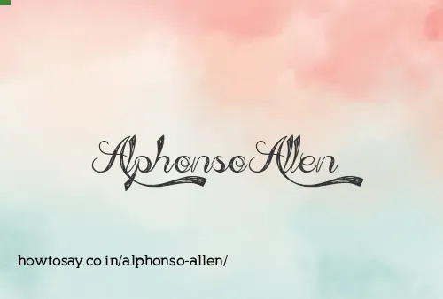 Alphonso Allen