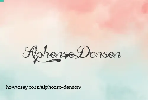 Alphonso Denson