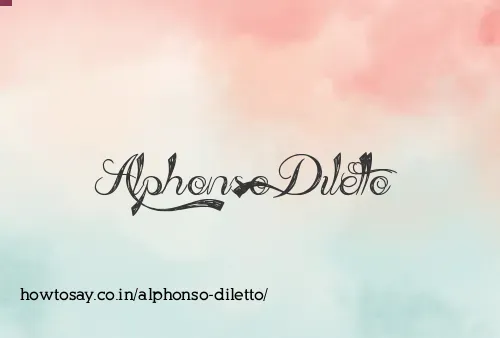 Alphonso Diletto