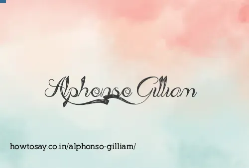Alphonso Gilliam
