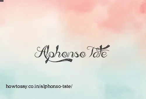 Alphonso Tate