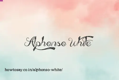 Alphonso White