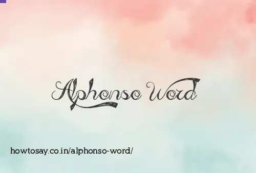 Alphonso Word