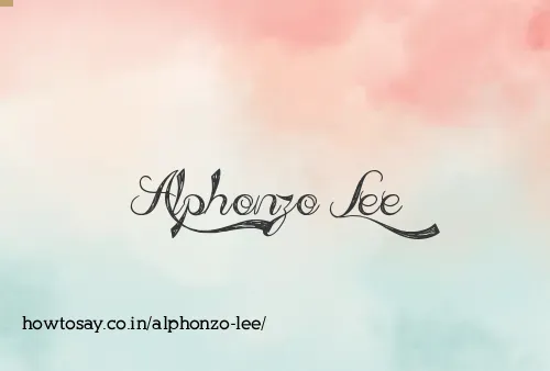 Alphonzo Lee