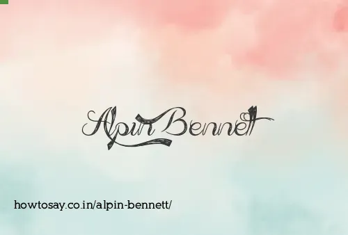 Alpin Bennett