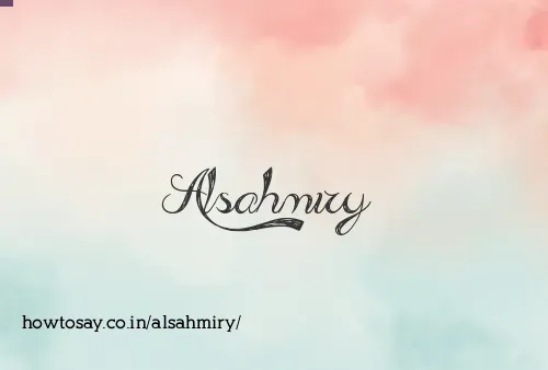 Alsahmiry