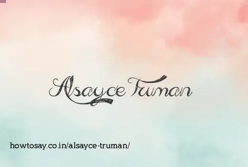 Alsayce Truman