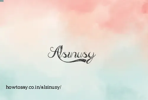 Alsinusy