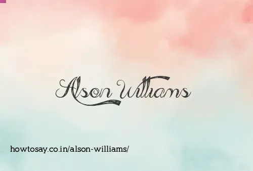 Alson Williams