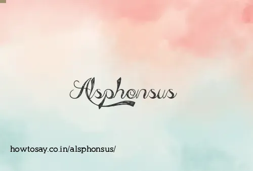 Alsphonsus