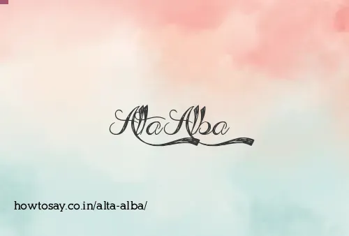 Alta Alba