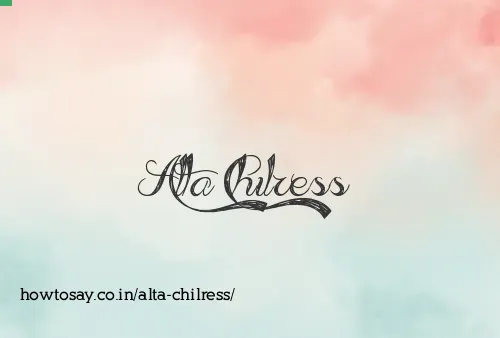 Alta Chilress