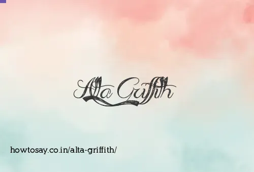 Alta Griffith