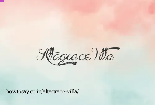 Altagrace Villa