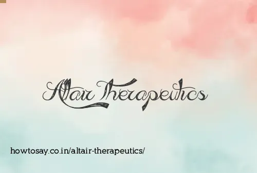 Altair Therapeutics