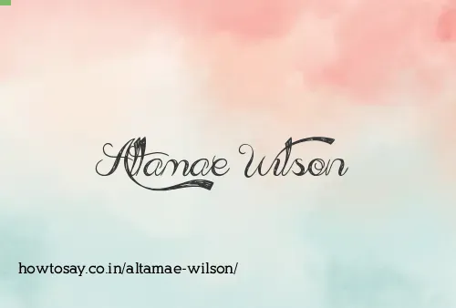 Altamae Wilson