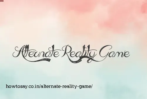 Alternate Reality Game