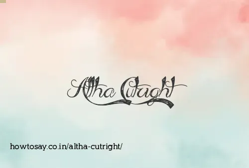 Altha Cutright