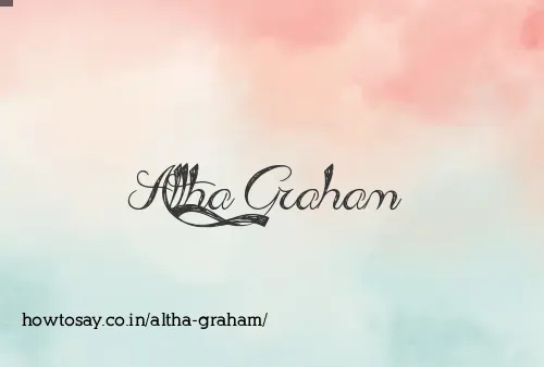 Altha Graham