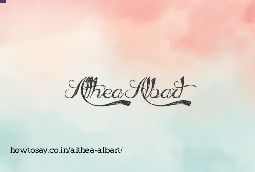 Althea Albart