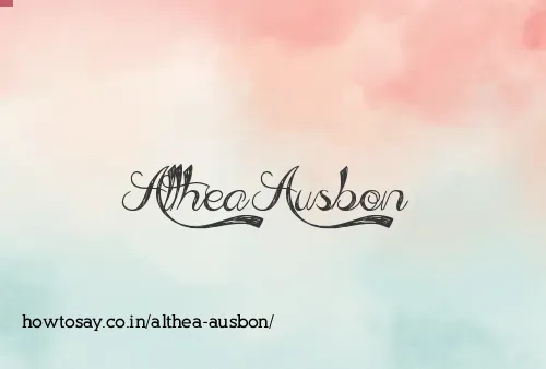 Althea Ausbon