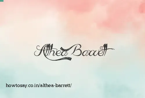 Althea Barrett
