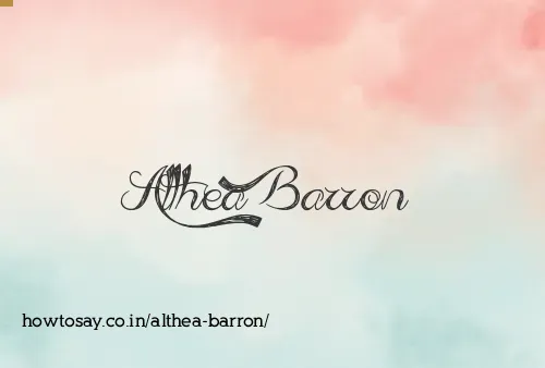 Althea Barron