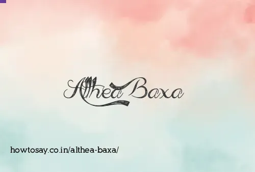 Althea Baxa