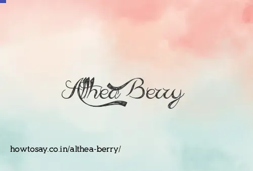 Althea Berry
