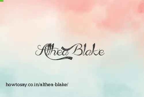 Althea Blake