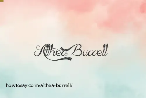 Althea Burrell