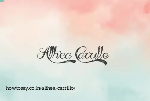 Althea Carrillo
