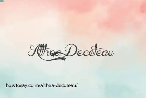 Althea Decoteau