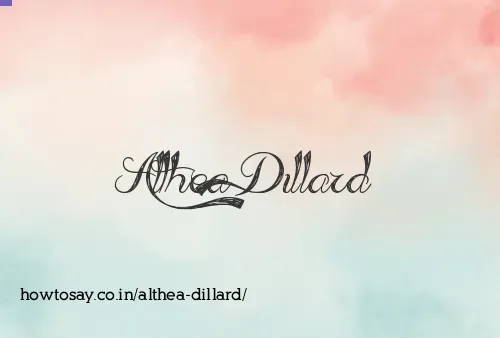 Althea Dillard