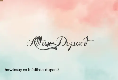 Althea Dupont