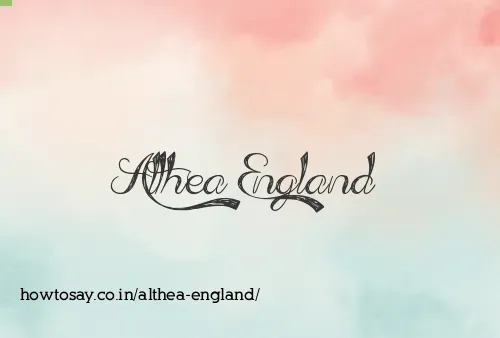 Althea England