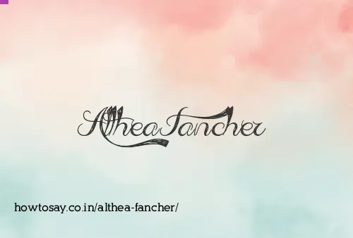 Althea Fancher