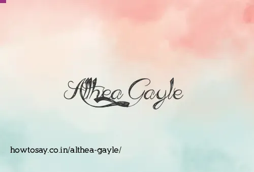 Althea Gayle