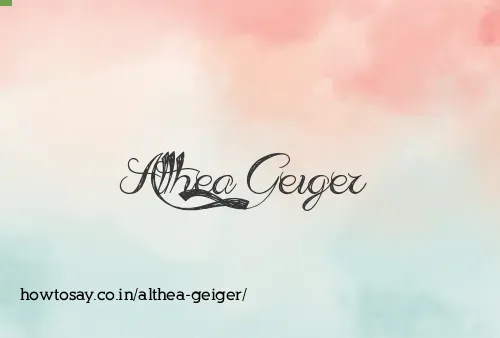 Althea Geiger