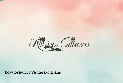 Althea Gilliam