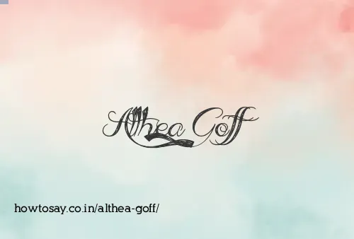 Althea Goff