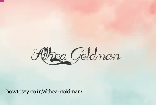 Althea Goldman