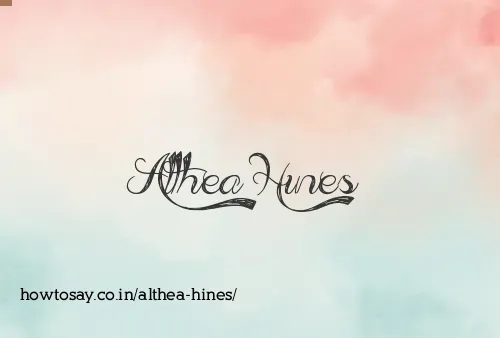 Althea Hines